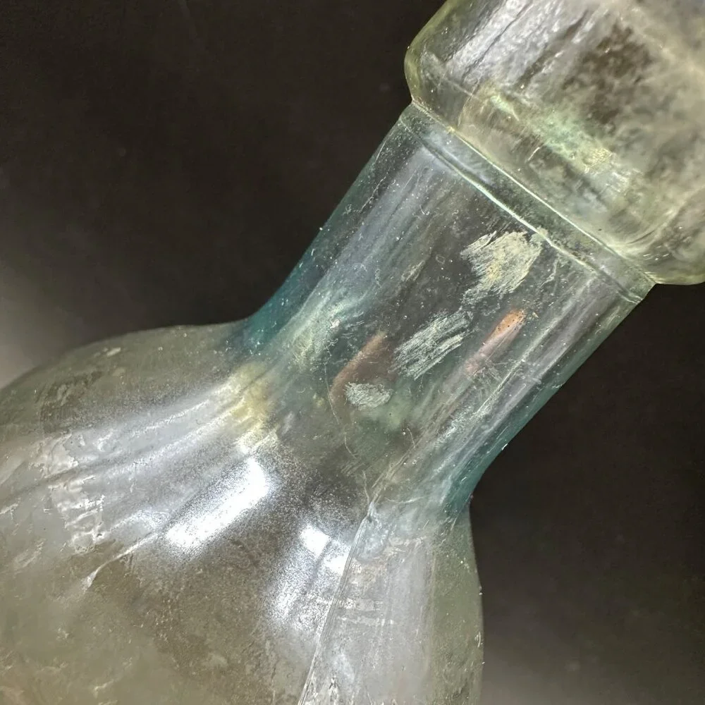 Vintage Citrate Of Magnesia Glass Bottle Embossed Whithall Tatum USA 1930s Rx